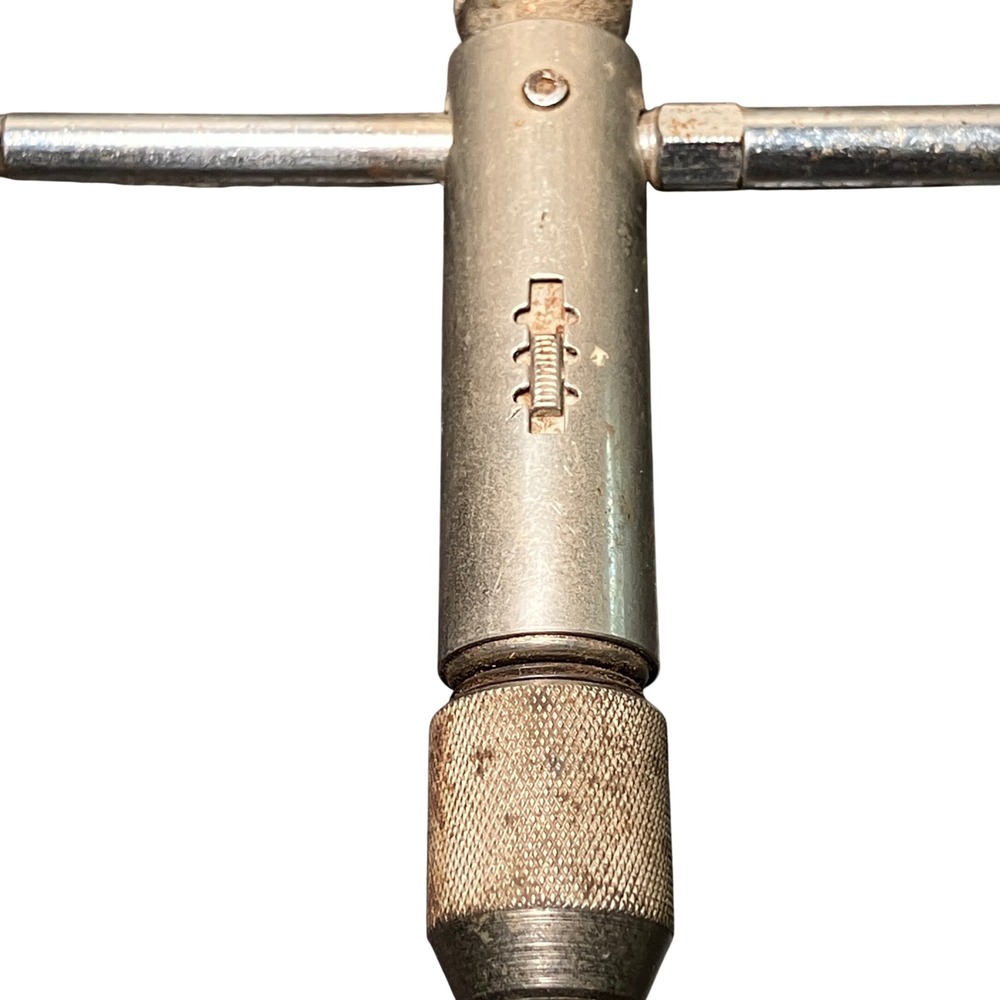 Stanley Yankee No. 251A Ratchet Tap Wrench T-Handle Silver Vintage USA Made - Picture 5 of 6